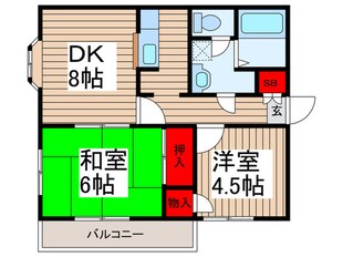 クイーンズハイツ金明の物件間取画像